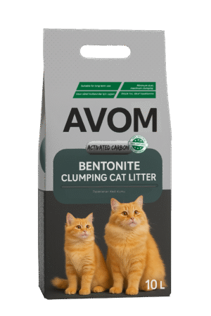 AVOM Bentonite Clumping Cat Litter – Activated Carbon
