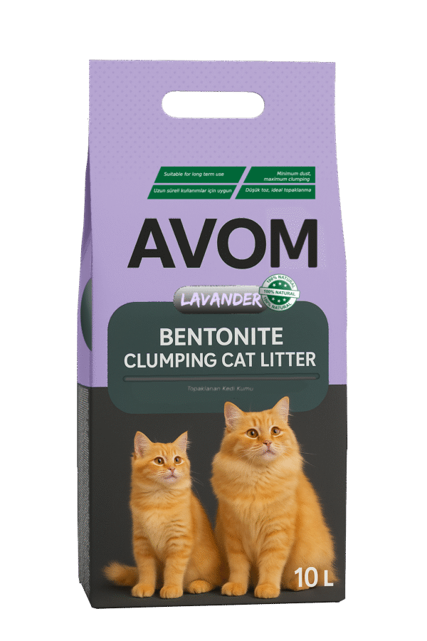 AVOM Bentonite Clumping Cat Litter– Lavender